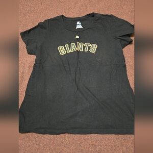 SF Giants Posey TShirt Size Ladies XXL Balck & Orange 28